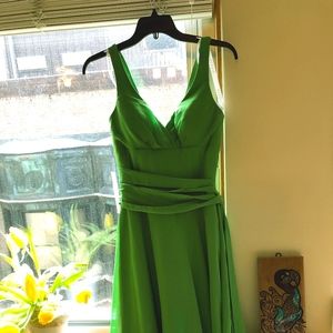 Azazie Diana style Garden Green Bridesmaid's Dress